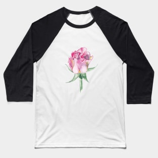 Pink rose Baseball T-Shirt